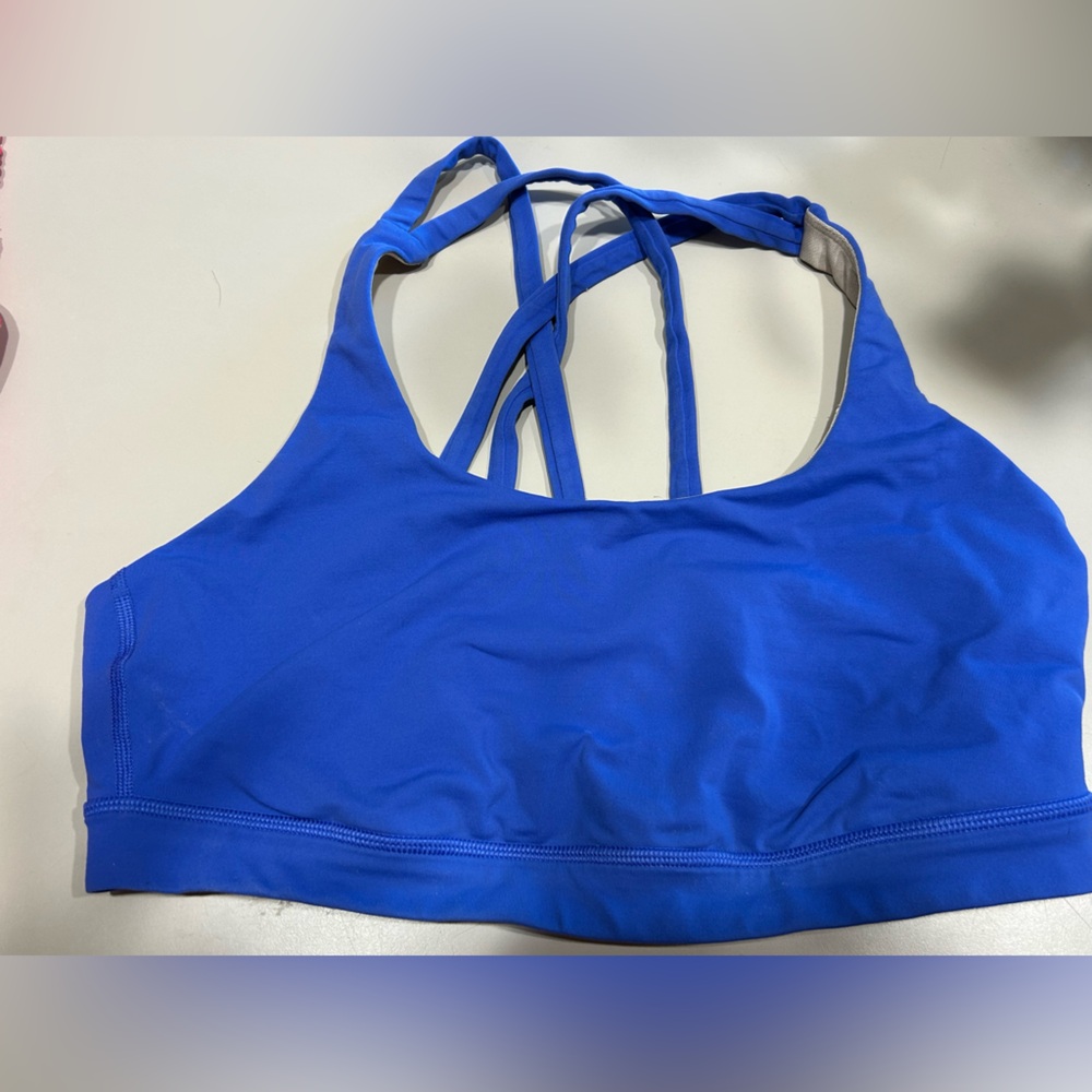 Pink Lulu Bra/crop size 8
Blue Lulu Bra/Crop Top Size 8 (runs a little big IMO)